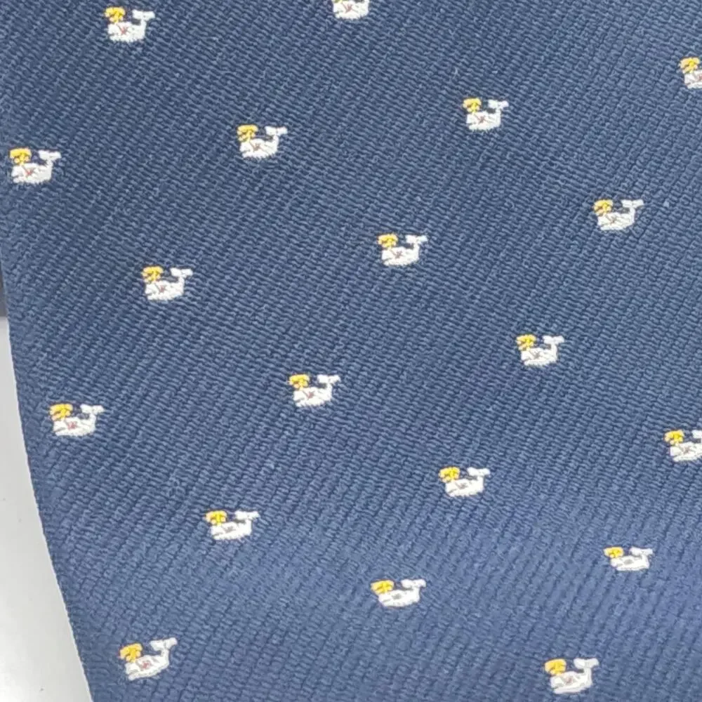 Mystic Stores Tie Mens Blue Duck Print Polyester Novelty Classic Necktie